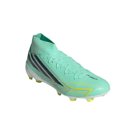 adidas F50 Hyperfast League Mid FG Firm Ground Men's Soccer Cleats - Mint/Navy/Lemon - Best Buy Soccer