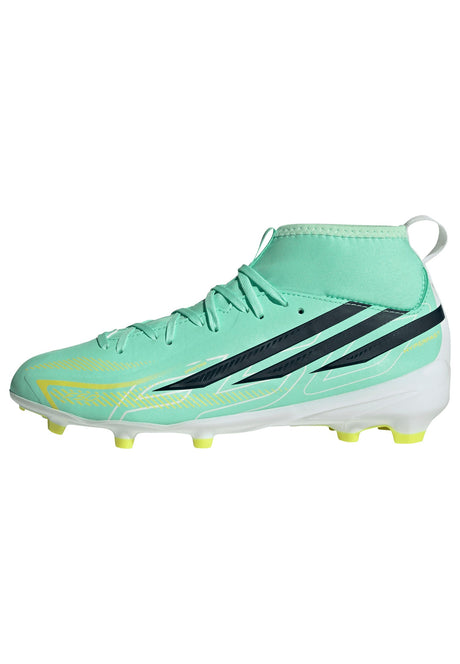 adidas F50 Hyperfast League Mid FG Firm Ground Youth Soccer Cleats - Mint/Navy/Lemon - Best Buy Soccer