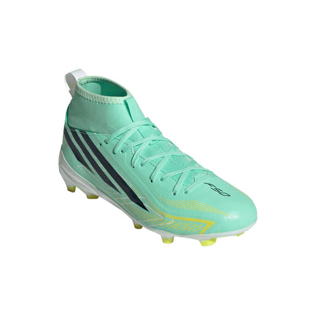 adidas F50 Hyperfast League Mid FG Firm Ground Youth Soccer Cleats - Mint/Navy/Lemon - Best Buy Soccer