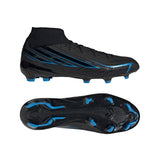 adidas F50 Hyperfast League Mid Firm Ground Men's Soccer Cleats - Black/Black/Blue - Best Buy Soccer