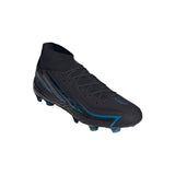 adidas F50 Hyperfast League Mid Firm Ground Men's Soccer Cleats - Black/Black/Blue - Best Buy Soccer