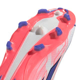 adidas F50 Hyperfast League Mid Firm Ground Men's Soccer Cleats - White/Purple - Best Buy Soccer