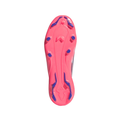 adidas F50 Hyperfast League Mid Firm Ground Youth Soccer Cleats - White/Purple - Best Buy Soccer
