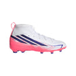 adidas F50 Hyperfast League Mid Firm Ground Youth Soccer Cleats - White/Purple - Best Buy Soccer