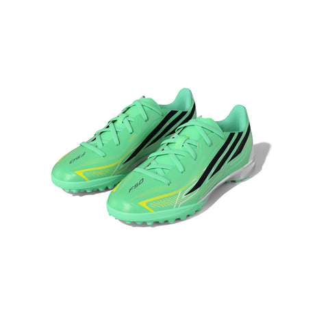adidas F50 Hyperfast League TF Turf Youth Soccer Cleats - Mint/Navy/Lemon - Best Buy Soccer