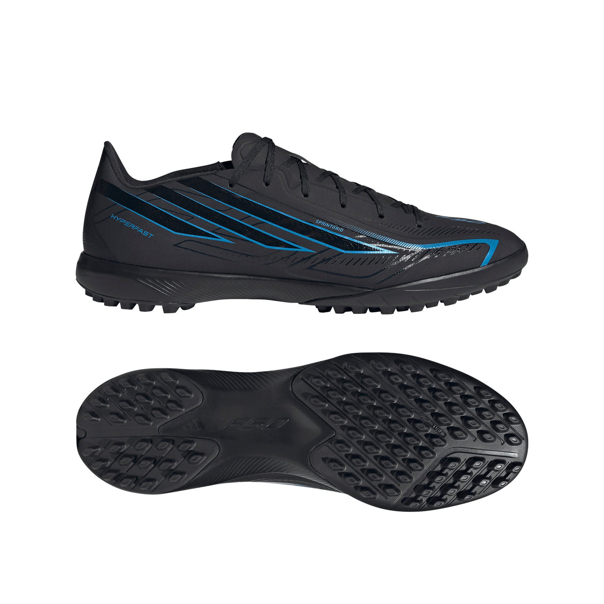adidas F50 Hyperfast League Turf Men's Soccer Cleats - Black/Black/Blue - Best Buy Soccer