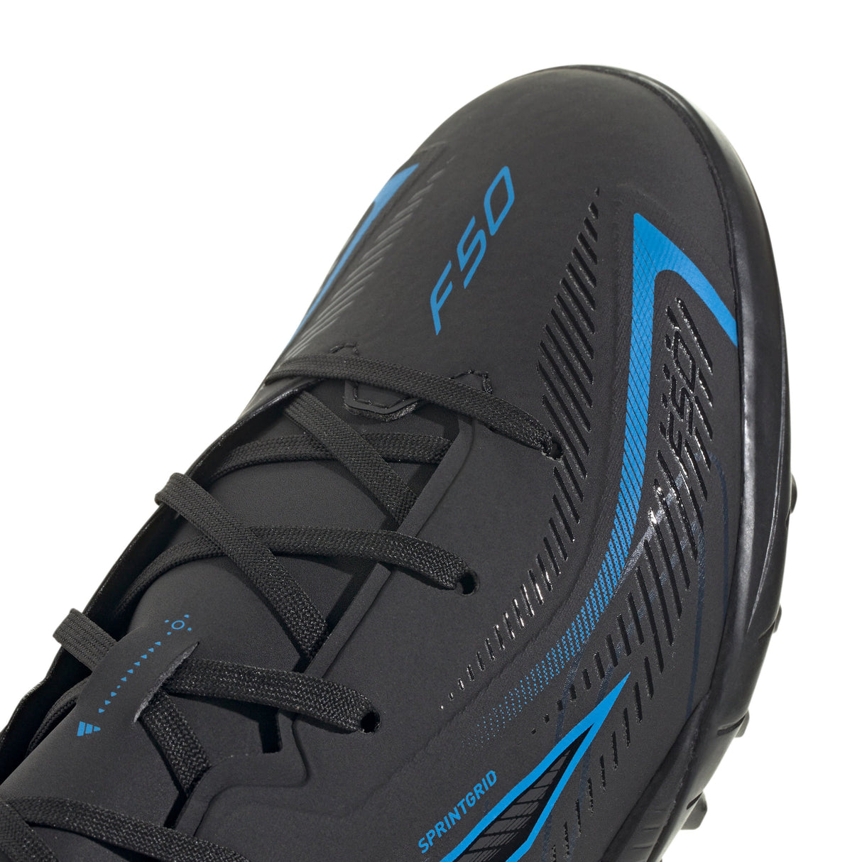 adidas F50 Hyperfast League Turf Youth Soccer Cleats - Black/Black/Blue - Best Buy Soccer