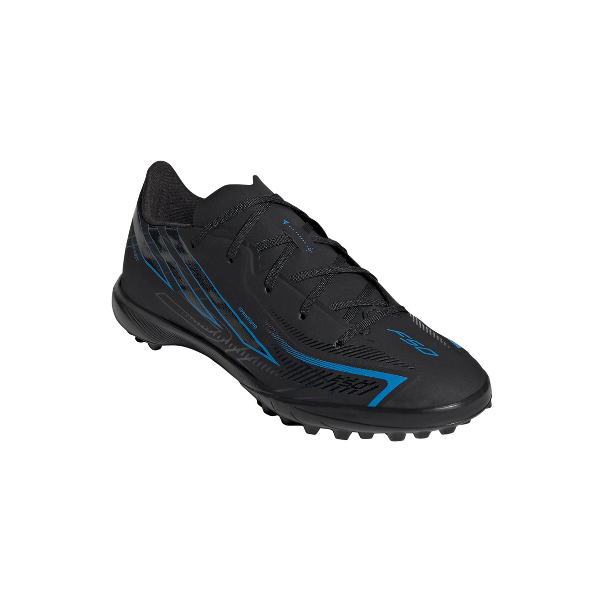 adidas F50 Hyperfast League Turf Youth Soccer Cleats - Black/Black/Blue - Best Buy Soccer