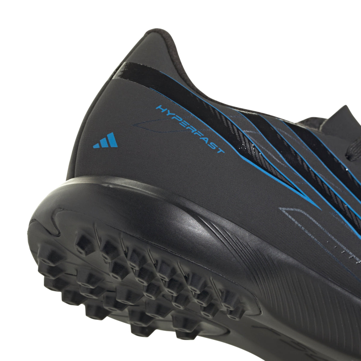 adidas F50 Hyperfast League Turf Youth Soccer Cleats - Black/Black/Blue - Best Buy Soccer