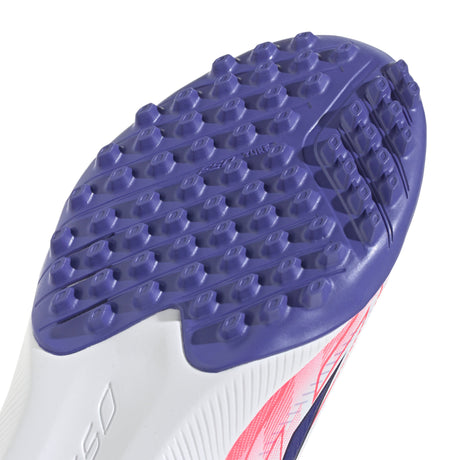 adidas F50 Hyperfast League Turf Youth Soccer Cleats - White/Purple - Best Buy Soccer