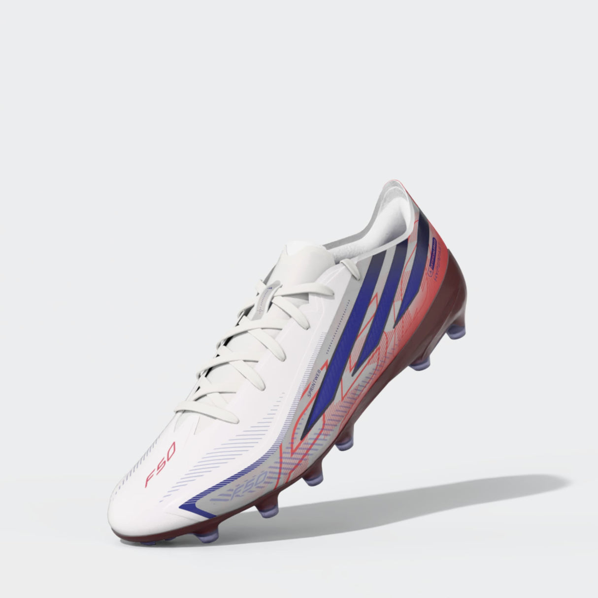 adidas F50 Hyperfast Pro Artificial Ground Men's Soccer Cleats - White/Purple - Best Buy Soccer