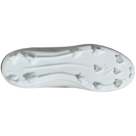 adidas F50 League Firm/Multi-Ground Youth Soccer Cleats - White/Gold Metallic/White