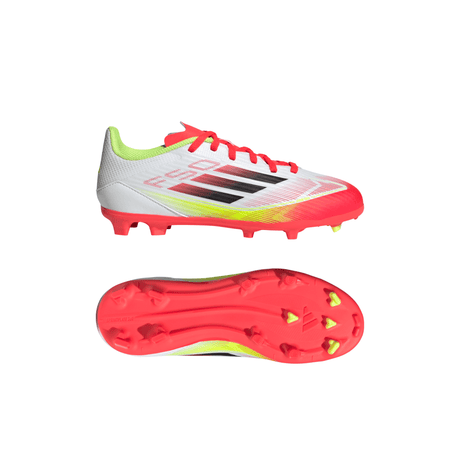 adidas F50 League Firm/Multi - Ground Boots Kids White/Black - Best Buy Soccer