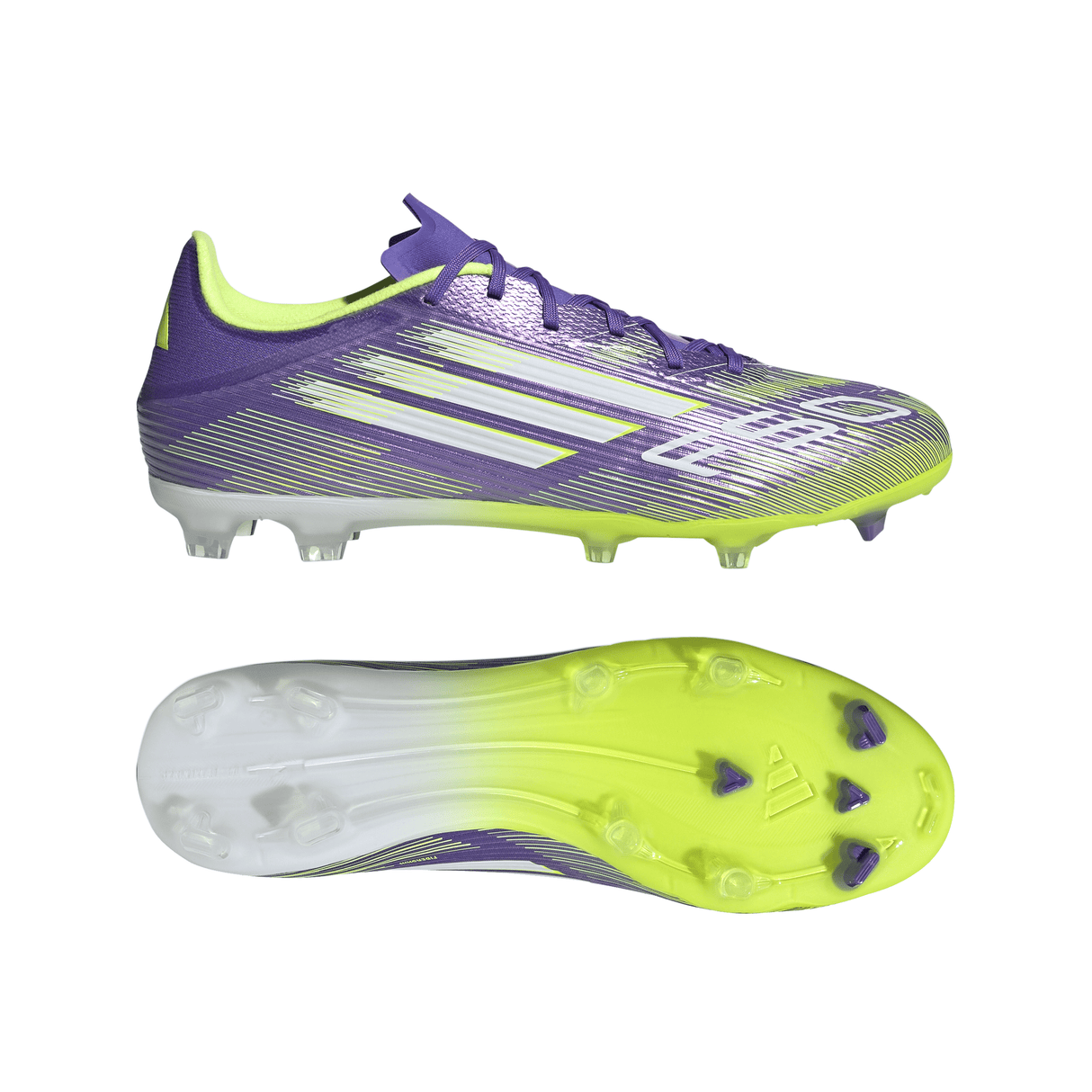 adidas F50 League Firm/Multi - Ground Soccer Cleats - Purple/White/Lemon - Best Buy Soccer