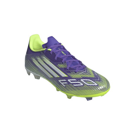 adidas F50 League Firm/Multi - Ground Soccer Cleats - Purple/White/Lemon - Best Buy Soccer