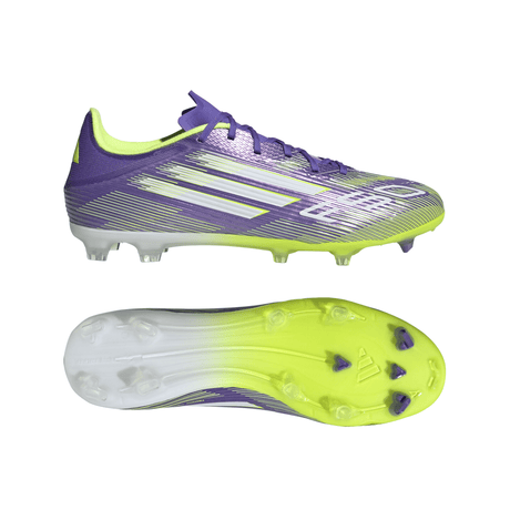 adidas F50 League Firm/Multi - Ground Soccer Cleats - Purple/White/Lemon - Best Buy Soccer