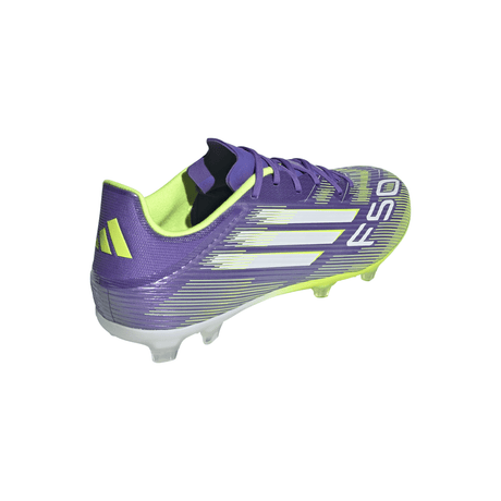 adidas F50 League Firm/Multi - Ground Soccer Cleats - Purple/White/Lemon - Best Buy Soccer
