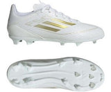 adidas F50 League Firm/Multi-Ground Youth Soccer Cleats - White/Gold Metallic/White - Best Buy Soccer