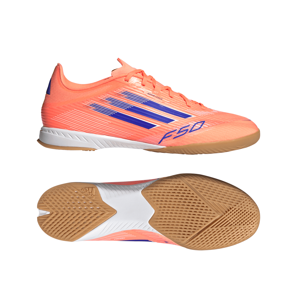 adidas F50 League IN Men's Soccer Shoes - Orange/Blue/White - Best Buy Soccer