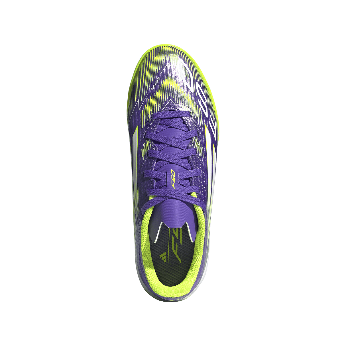 adidas F50 League Indoor Soccer Shoes Kids - Purple/White/Lemon - Best Buy Soccer