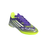 adidas F50 League Indoor Soccer Shoes Kids - Purple/White/Lemon - Best Buy Soccer