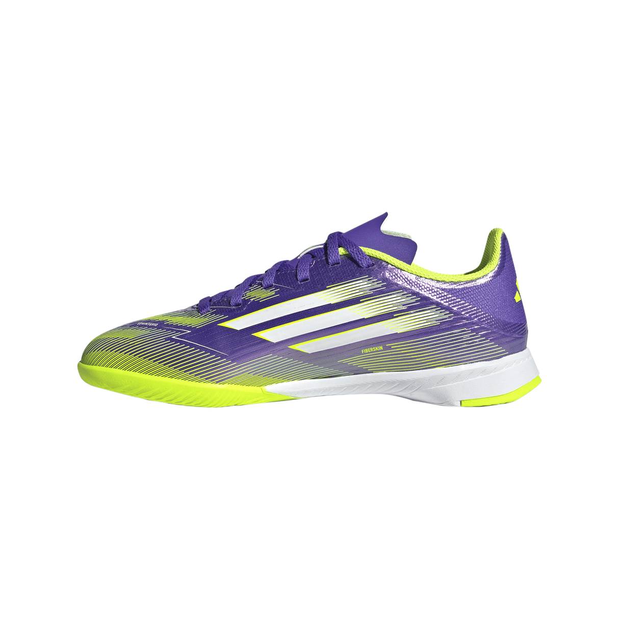 adidas F50 League Indoor Soccer Shoes Kids - Purple/White/Lemon - Best Buy Soccer