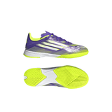 adidas F50 League Indoor Soccer Shoes Kids - Purple/White/Lemon - Best Buy Soccer