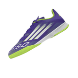 adidas F50 League Indoor Soccer Shoes Kids - Purple/White/Lemon - Best Buy Soccer