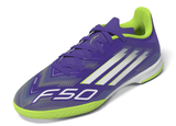 adidas F50 League Indoor Soccer Shoes Kids - Purple/White/Lemon - Best Buy Soccer