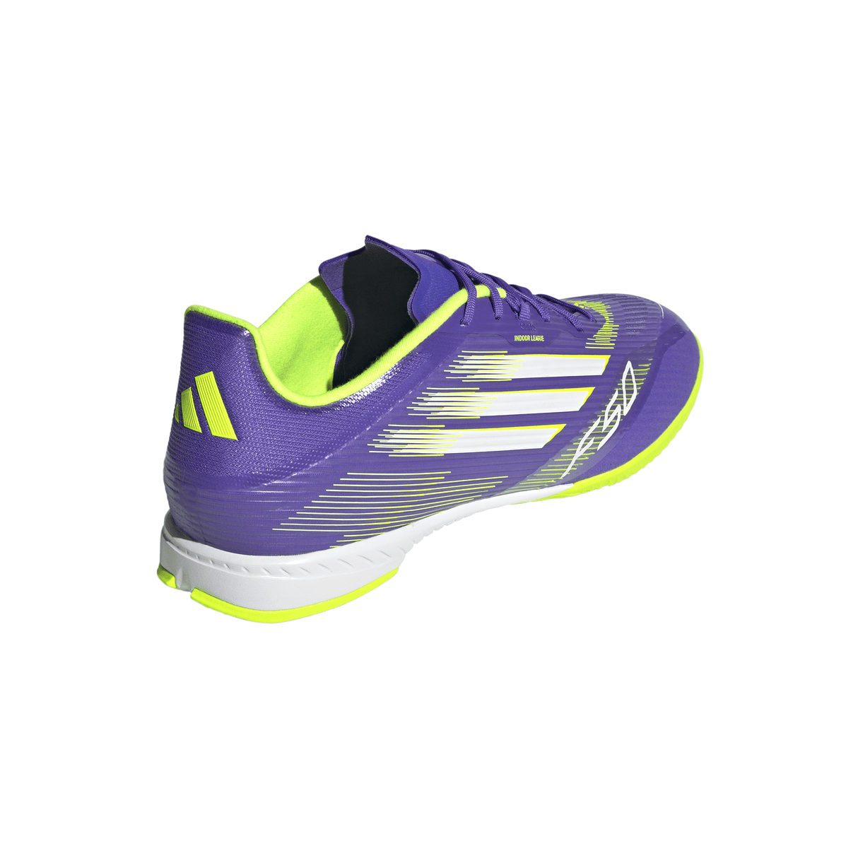 adidas F50 League Indoor Soccer Shoes - Purple/White/Lemon - Best Buy Soccer