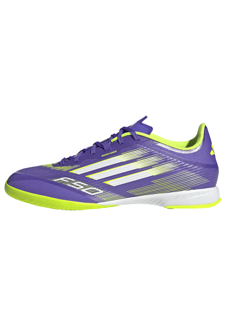 adidas F50 League Indoor Soccer Shoes - Purple/White/Lemon - Best Buy Soccer