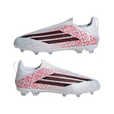 adidas F50 League Laceless FG Firm Ground Youth Soccer Cleats - White/Black/Red - Best Buy Soccer