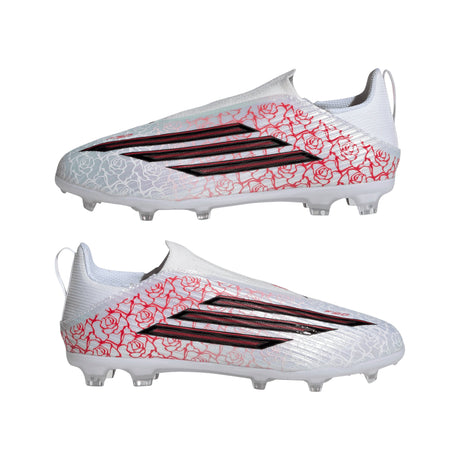 adidas F50 League Laceless FG Firm Ground Youth Soccer Cleats - White/Black/Red - Best Buy Soccer