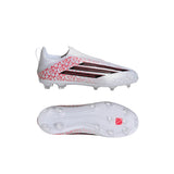 adidas F50 League Laceless FG Firm Ground Youth Soccer Cleats - White/Black/Red - Best Buy Soccer