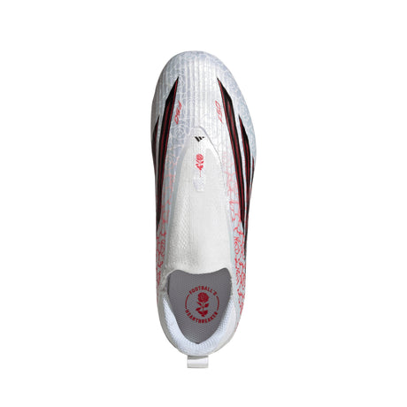 adidas F50 League Laceless FG Firm Ground Youth Soccer Cleats - White/Black/Red - Best Buy Soccer
