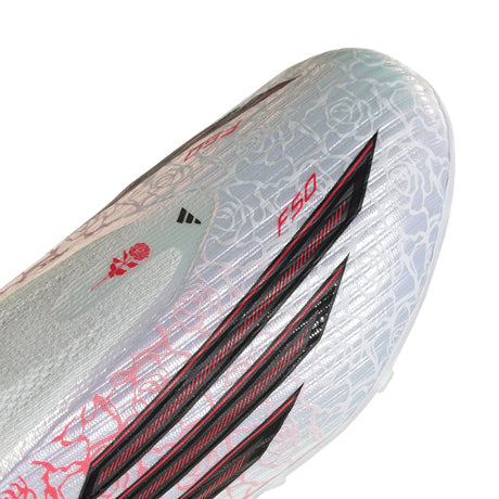 adidas F50 League Laceless FG Firm Ground Youth Soccer Cleats - White/Black/Red - Best Buy Soccer