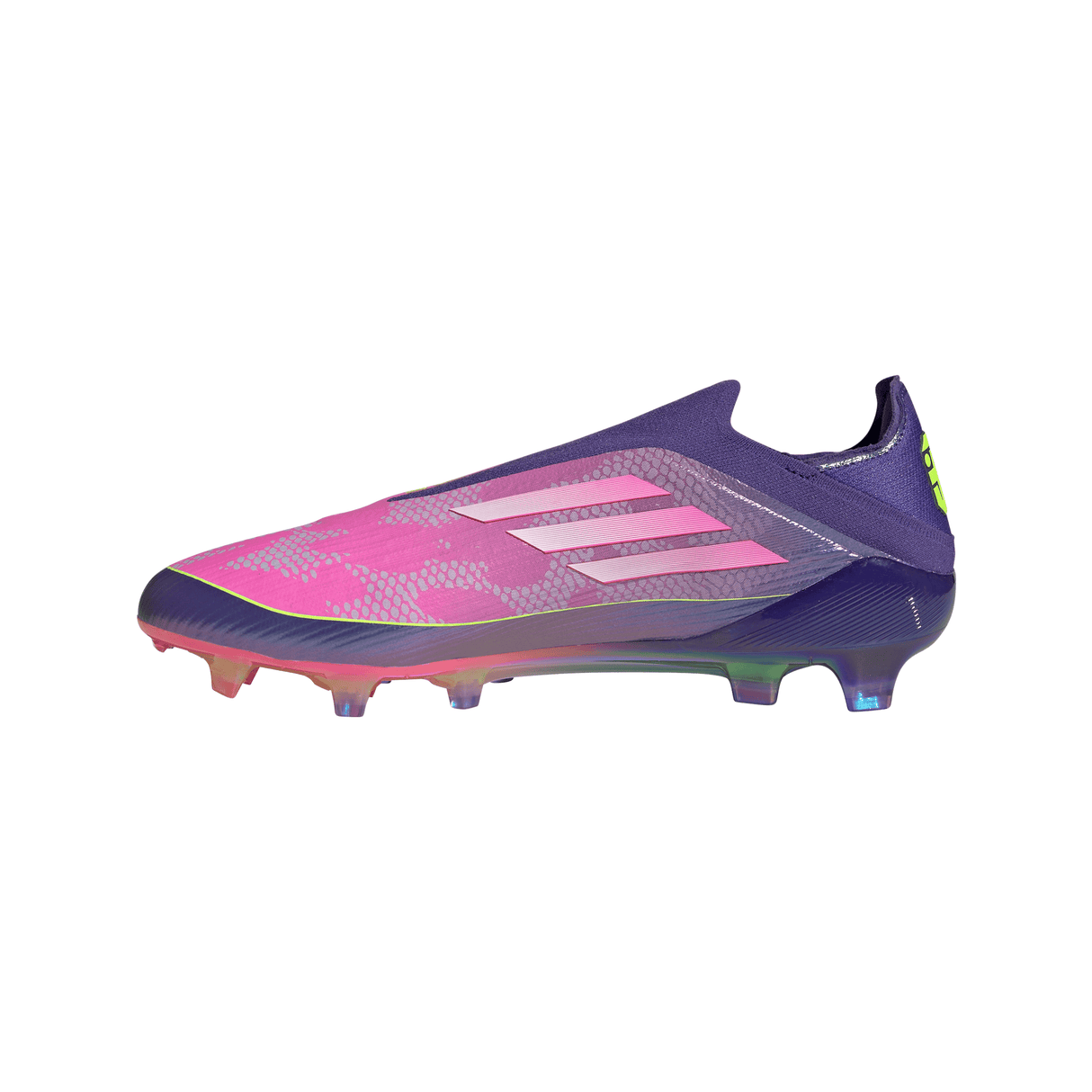 adidas F50 LEAGUE Laceless FG Men's Soccer Cleats - Purple/White/Lemon - Best Buy Soccer