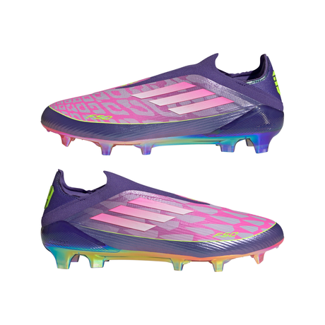 adidas F50 LEAGUE Laceless FG Men's Soccer Cleats - Purple/White/Lemon - Best Buy Soccer