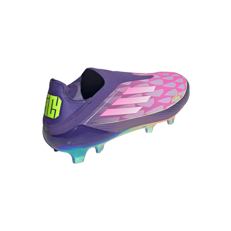adidas F50 LEAGUE Laceless FG Men's Soccer Cleats - Purple/White/Lemon - Best Buy Soccer