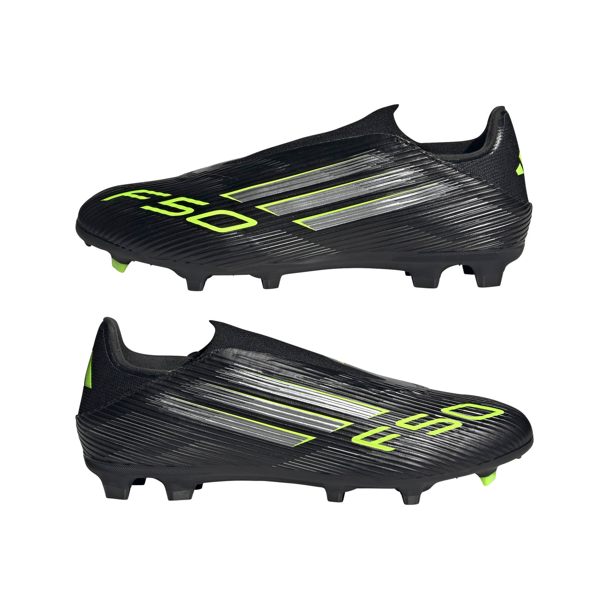 adidas F50 League Laceless FG/MG Men's Soccer Cleats - Black/IronMt/Lemon - Best Buy Soccer