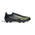 adidas F50 League Laceless FG/MG Men's Soccer Cleats - Black/IronMt/Lemon