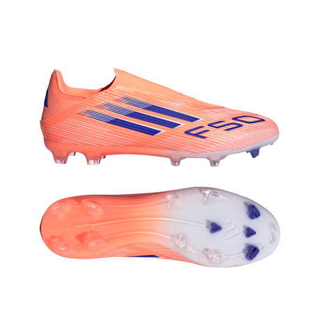 adidas F50 League Laceless FG/MG Men's Soccer Cleats - Orange/Blue/White - Best Buy Soccer