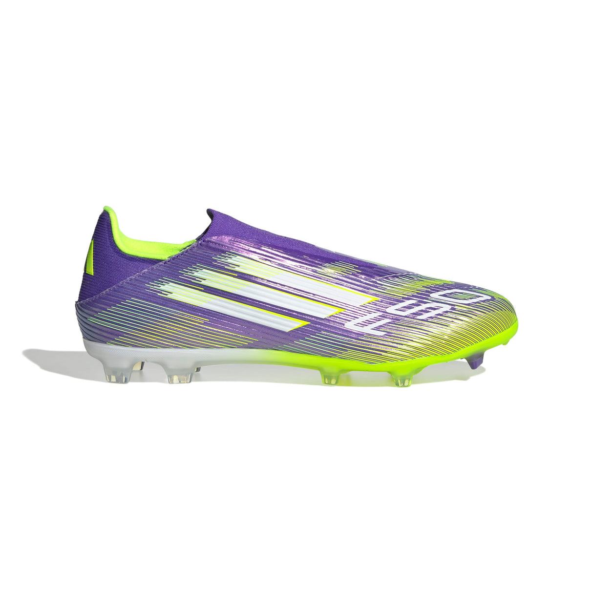adidas F50 League Laceless FG/MG Men's Soccer Cleats - Purple/White/Lemon - Best Buy Soccer