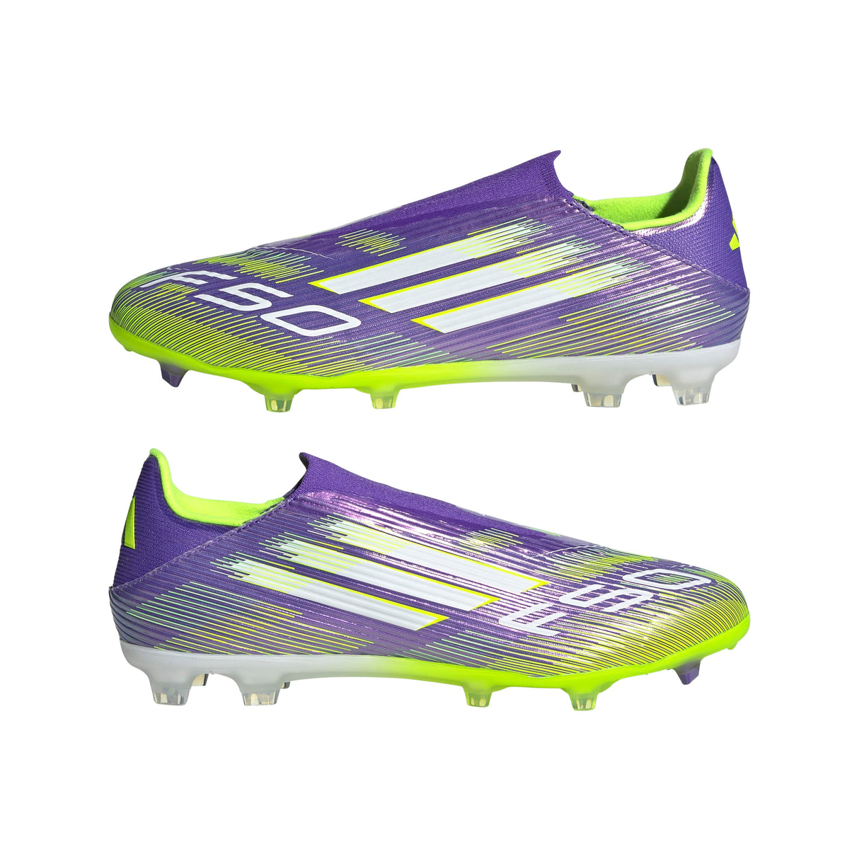 adidas F50 League Laceless FG/MG Men's Soccer Cleats - Purple/White/Lemon - Best Buy Soccer