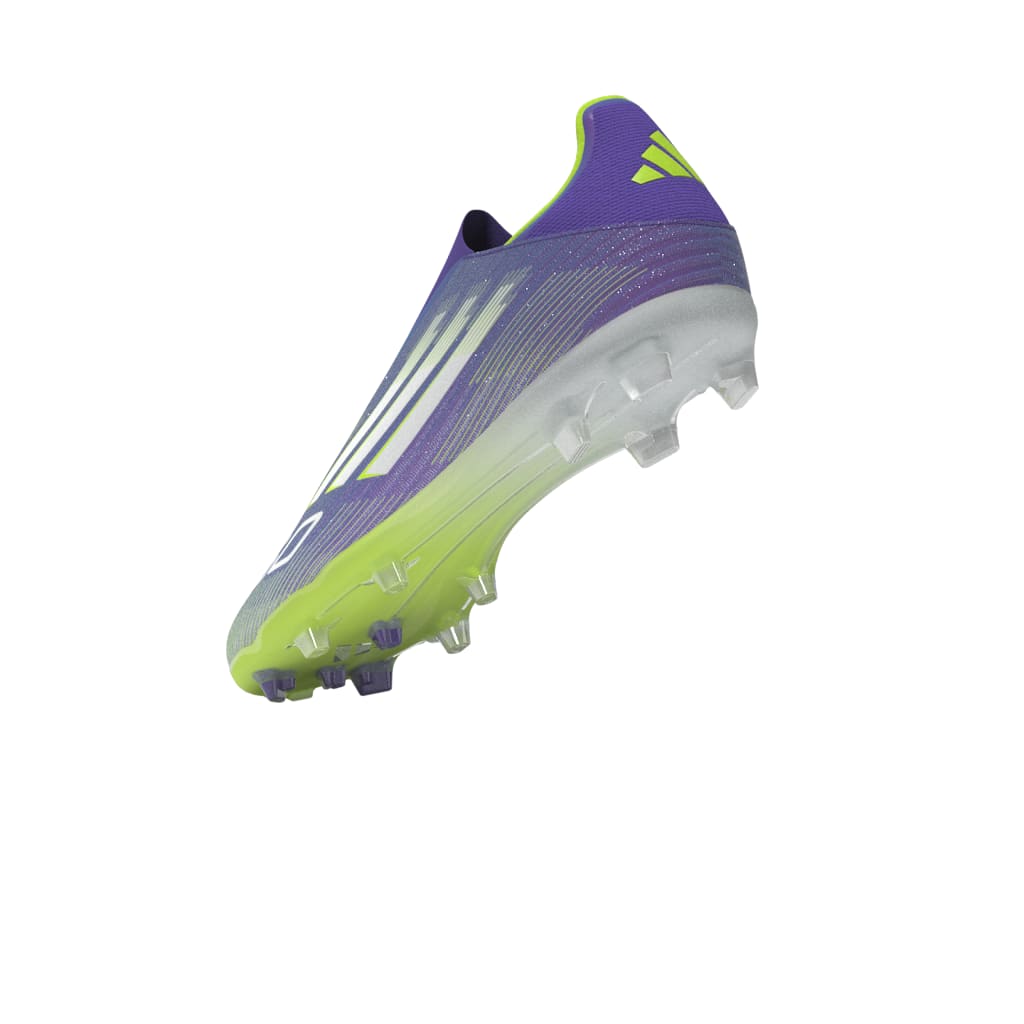 adidas F50 League Laceless FG/MG Men's Soccer Cleats - Purple/White/Lemon - Best Buy Soccer