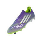 adidas F50 League Laceless FG/MG Men's Soccer Cleats - Purple/White/Lemon - Best Buy Soccer