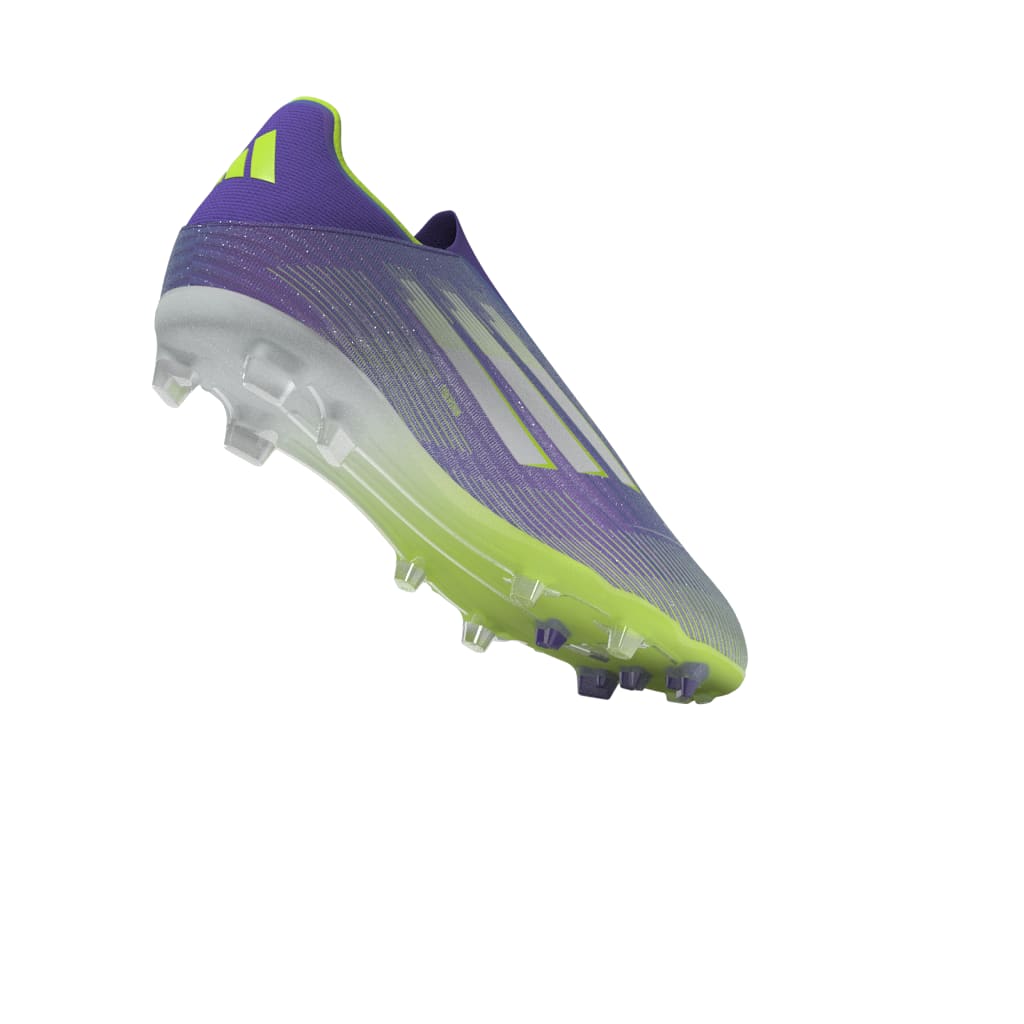 adidas F50 League Laceless FG/MG Men's Soccer Cleats - Purple/White/Lemon - Best Buy Soccer