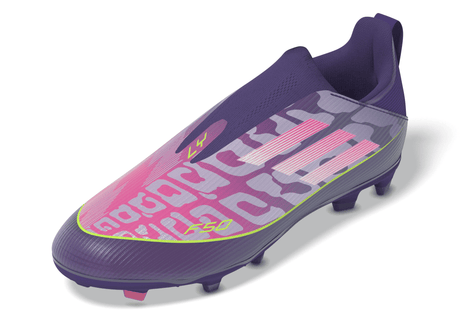 adidas F50 LEAGUE Laceless FG/MG Youth Soccer Cleats - Purple/White/Lemon - Best Buy Soccer