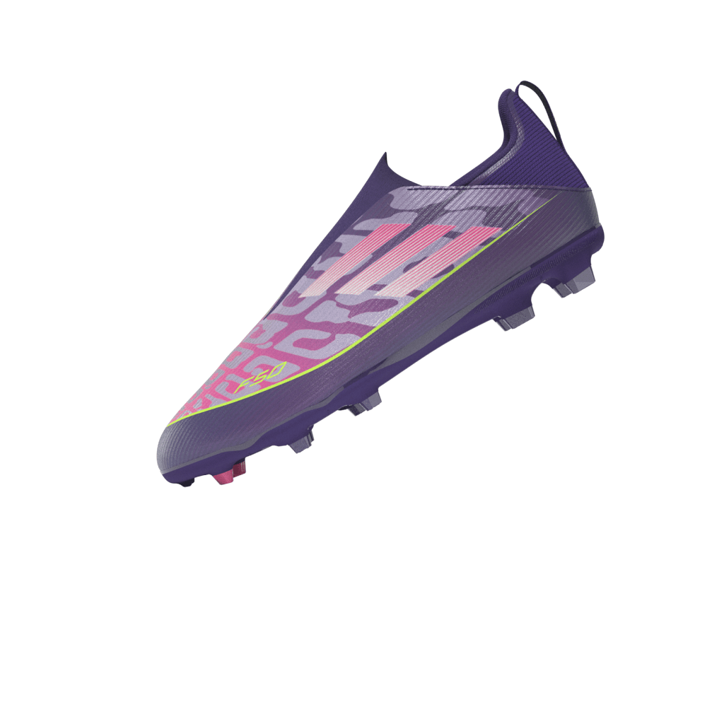 adidas F50 LEAGUE Laceless FG/MG Youth Soccer Cleats - Purple/White/Lemon - Best Buy Soccer