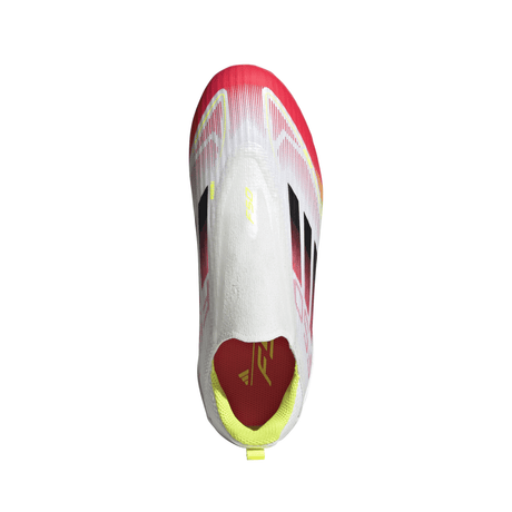 adidas F50 League Laceless FG/MG Youth Soccer Cleats - White/Black/Yellow - Best Buy Soccer